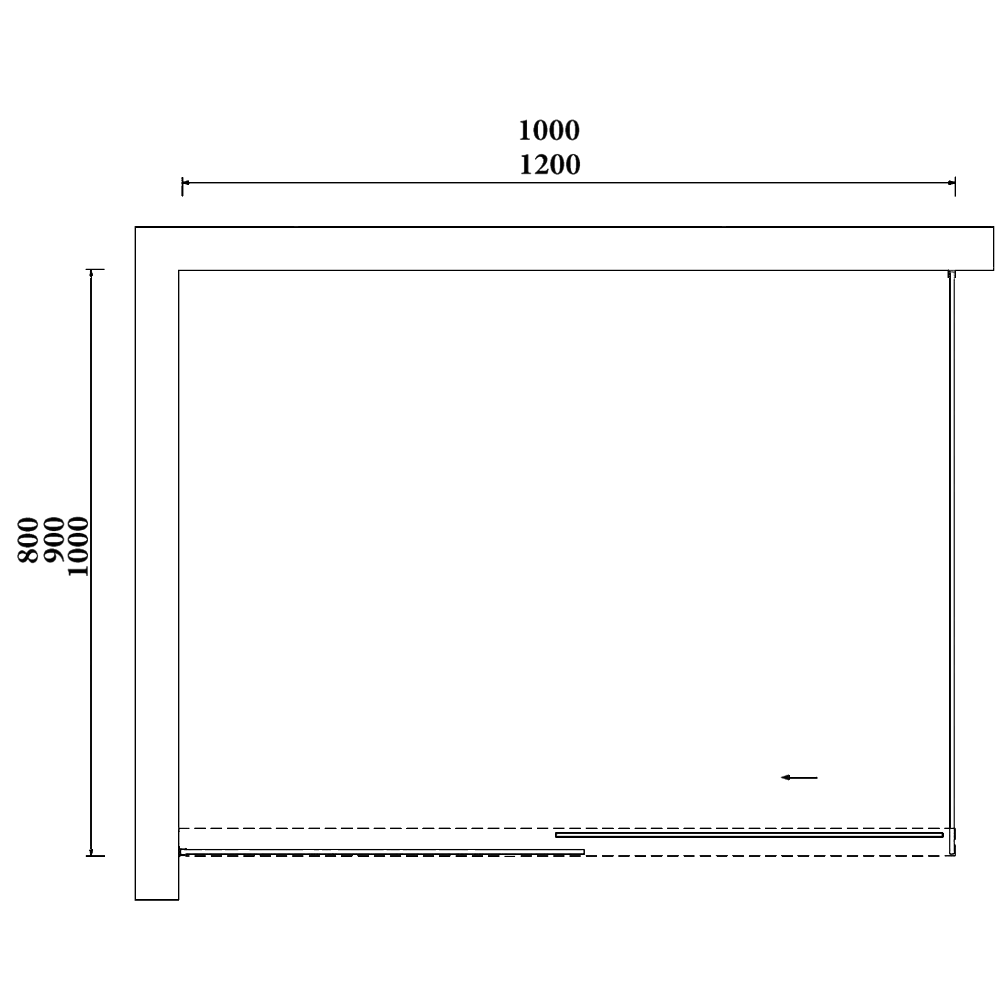 Plan d&eacute;tails cabine de douche STORY 2